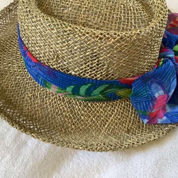 Johnny Was Woven Raffia Etna Beach Hat OS main image 8